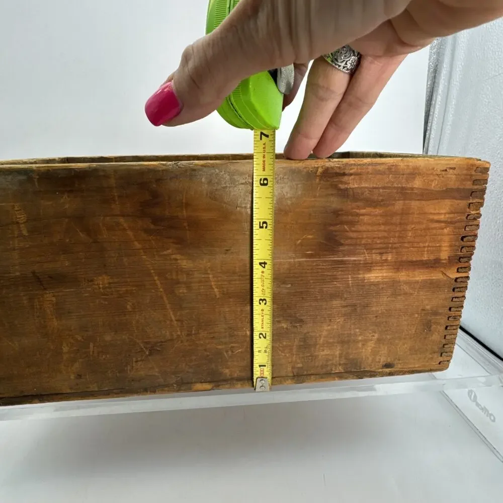 ANTIQUE FLINT’S STAR MILLS COFFEE & SPICE JG FLINT MILWAUKEE WI Wood Box
